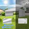 10 x 17.6 Waterproof 3 Heights Pop Up Canopy Tent with Silver Coating and Windproof Design, Dual Awnings